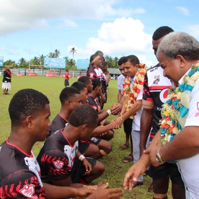 MINISTER SAUKURU  CLOSES THE  FIJI SECONDARY SCHOOL RUGBY LEAGUE FINAL  2023