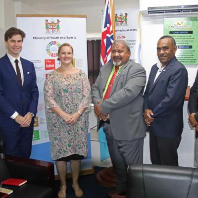 NEW ZEALAND DELEGATION VISITS FIJI MINISTER FOR YOUTH AND SPORTS